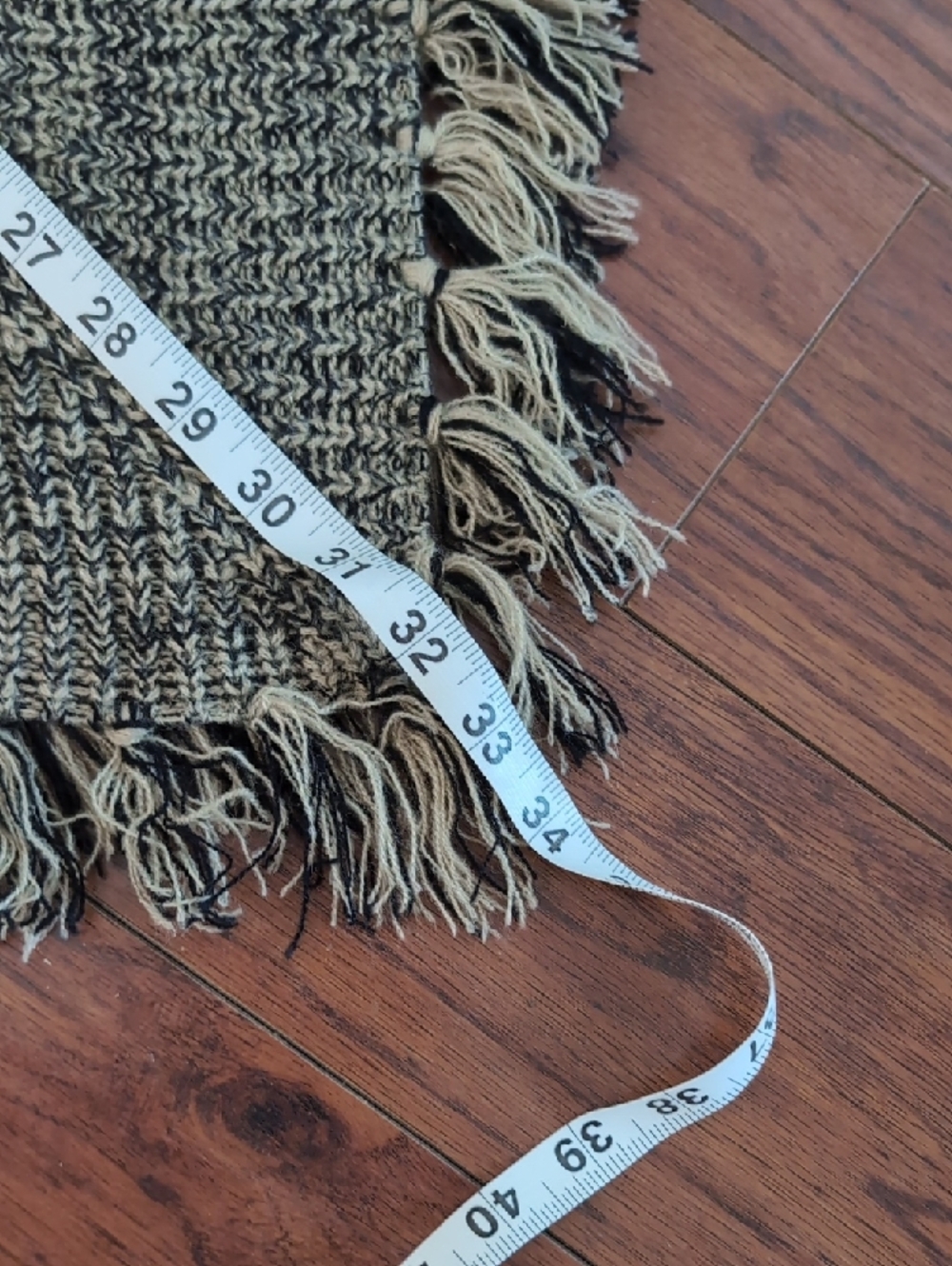 Tint & Shadow Grey Turtleneck Fringe Poncho - Picture 3 of 5
